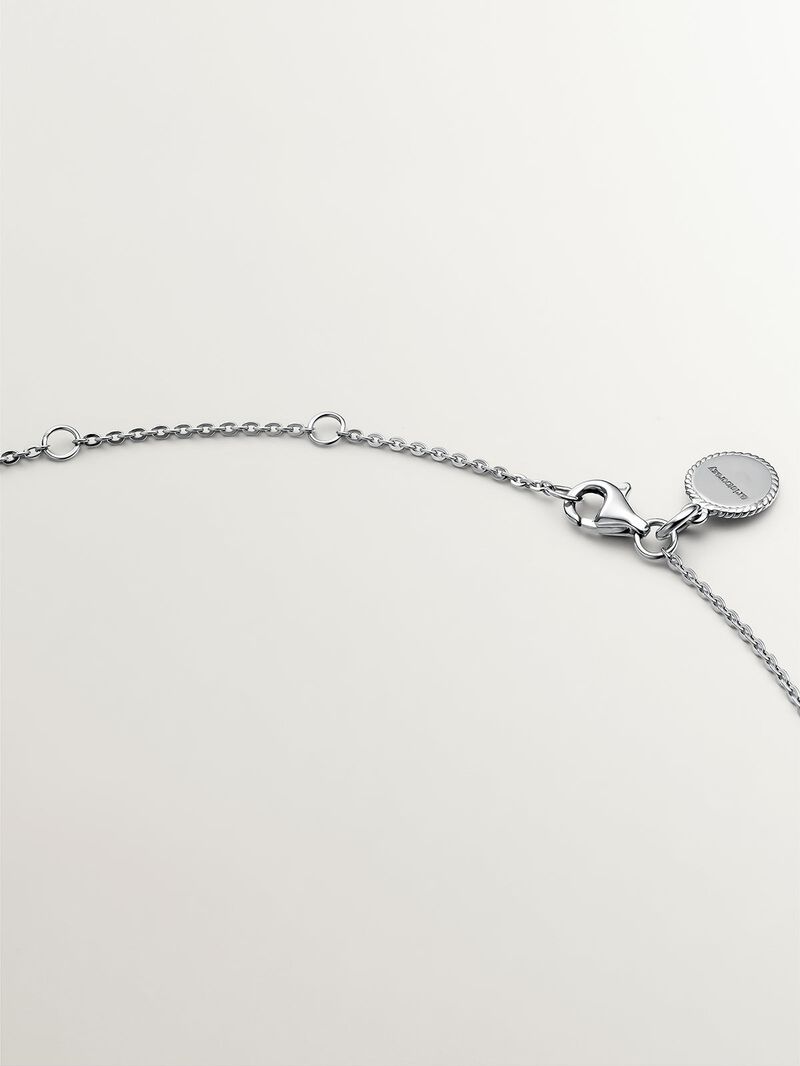 925 silver pendant with white quartz image number 6