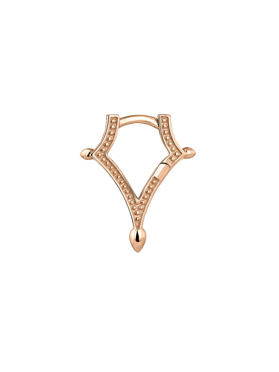 Diamond piercing in 9k pink gold, J05167-03-H, hi-res