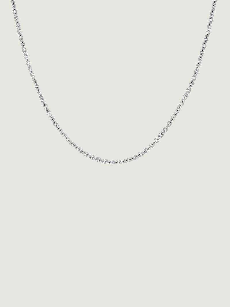 Adjustable simple 925 silver chain. image number 1