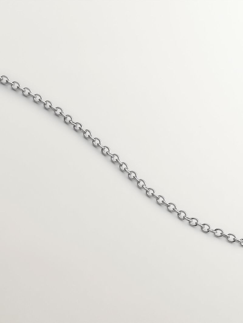 925 Silver pendant with circle of black spinels image number 4