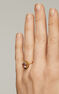 Ring in 18k yellow gold-plated sterling silver with a pink amethyst, J05285-02-PAM