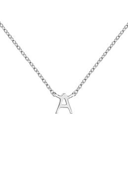 White gold Initial A necklace , J04382-01-A,mainproduct
