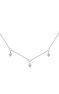 9kt white gold multi diamond necklace , J04506-01
