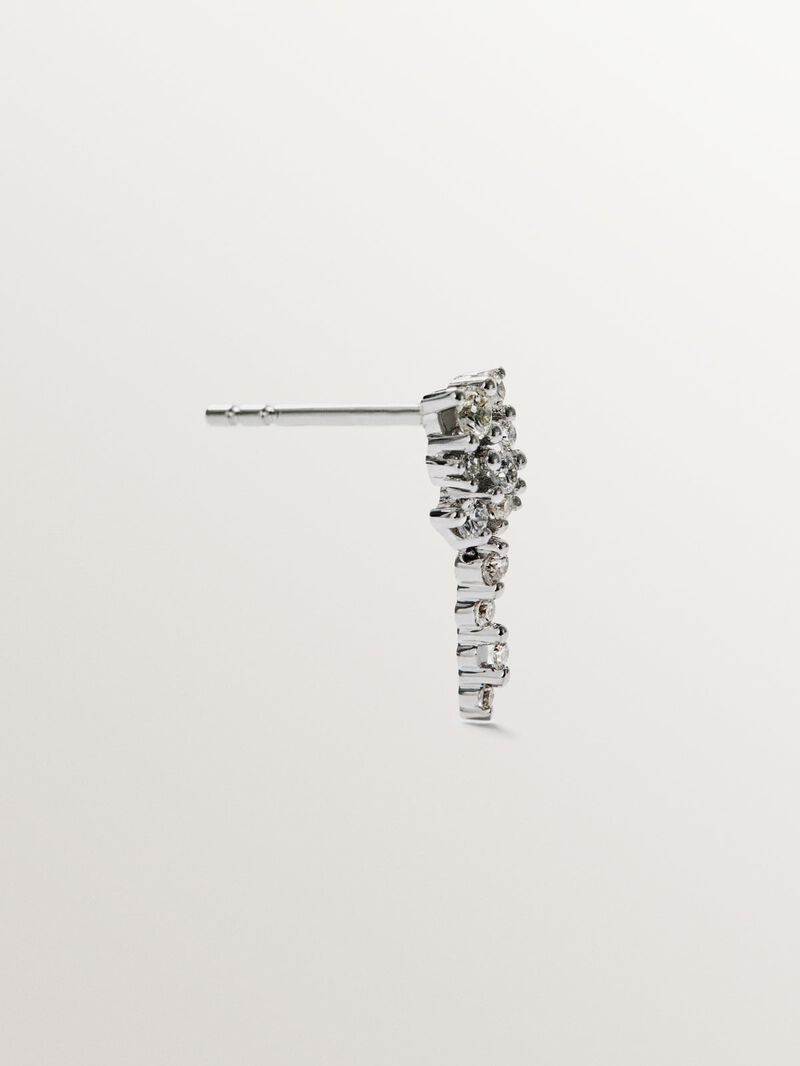 18K white gold earrings with 0.222 cts diamonds image number 1