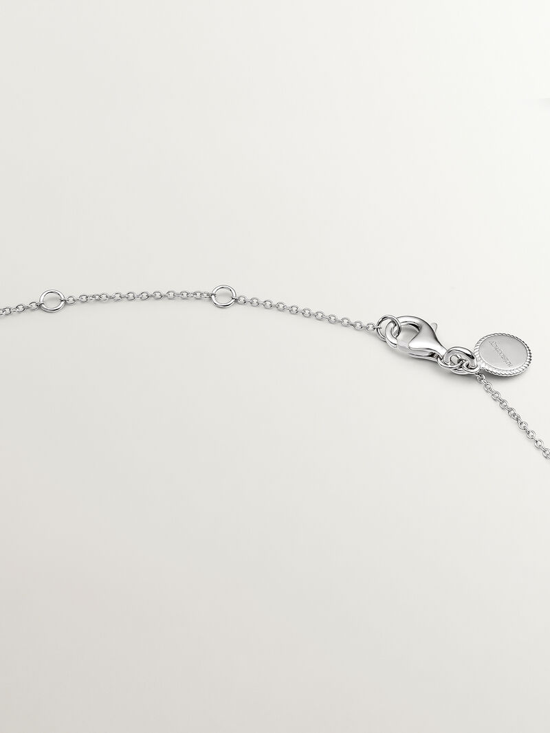 925 Silver pendant with circle of black spinels image number 6