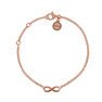 Rose gold infinity bracelet, J01246-03