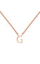 Collar inicial G oro rosa 9 kt , J04382-03-G