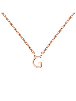 Rose gold Initial G necklace , J04382-03-G, mainproduct