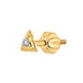 Gold triangle piercing diamond 0.012 ct. , J04358-02-H