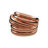 Rose gold plated multi-band ring , J01437-03