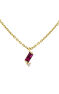 9 ct gold ruby pendant necklace., J04985-02-RU
