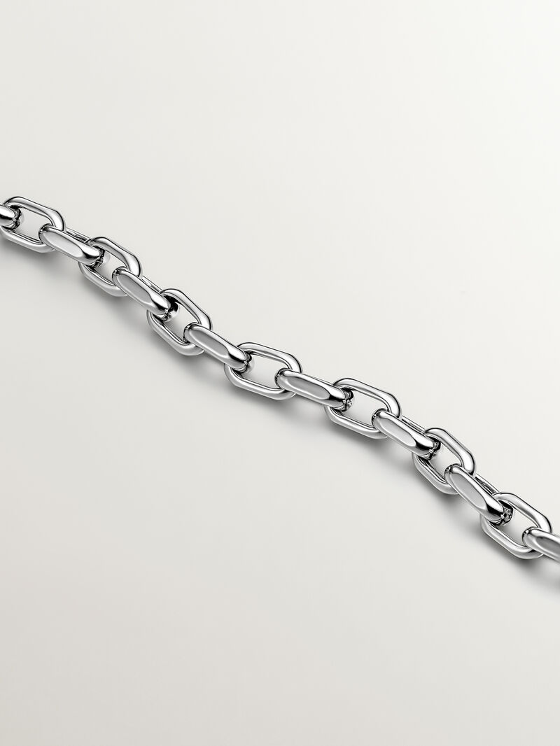 925 Silver Forza Link Necklace 45cm image number 2
