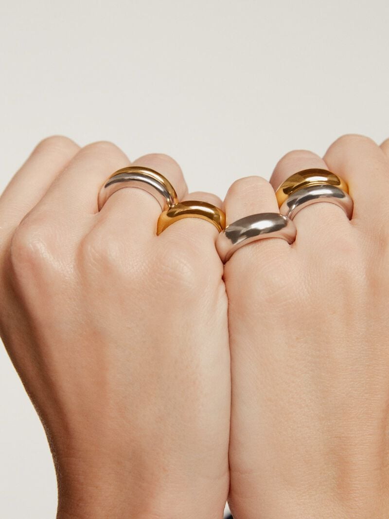 925 silver thick ring image number 5
