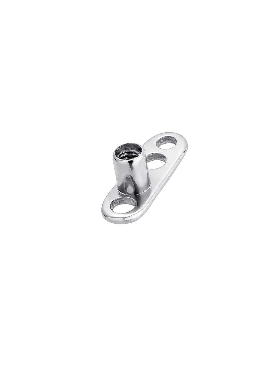 Cross microdermal piercing in 18k gold, J05043-02, hi-res