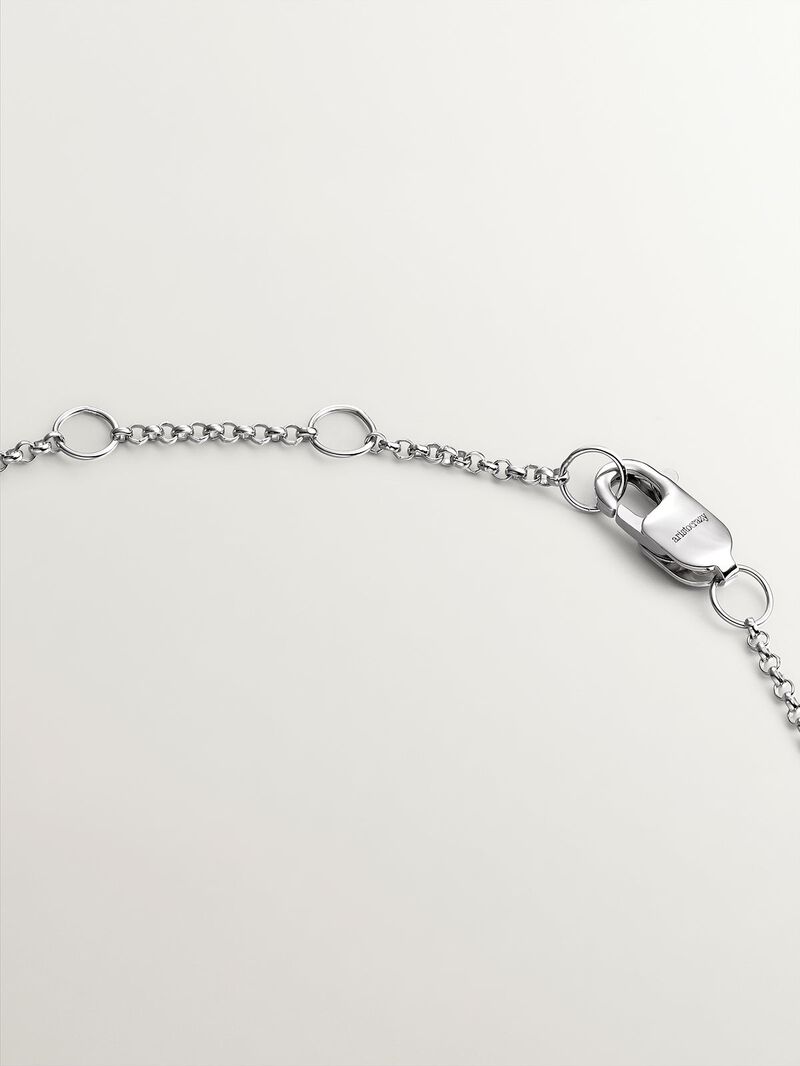 18K white gold bracelet with 0.097 cts diamonds ISI2 image number 6