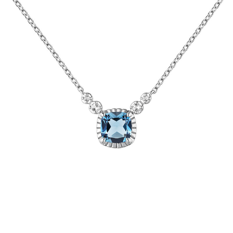 Silver topaz necklace , J04688-01-LB-WT, mainproduct