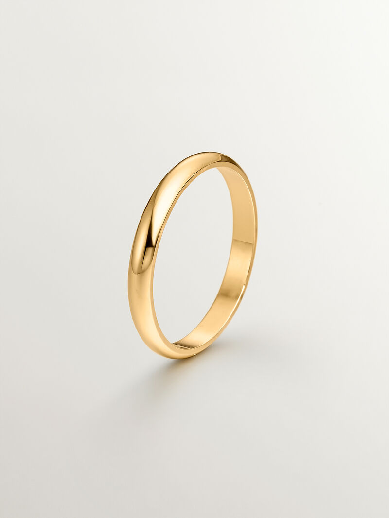 2.50mm half-round yellow gold alliance image number 0