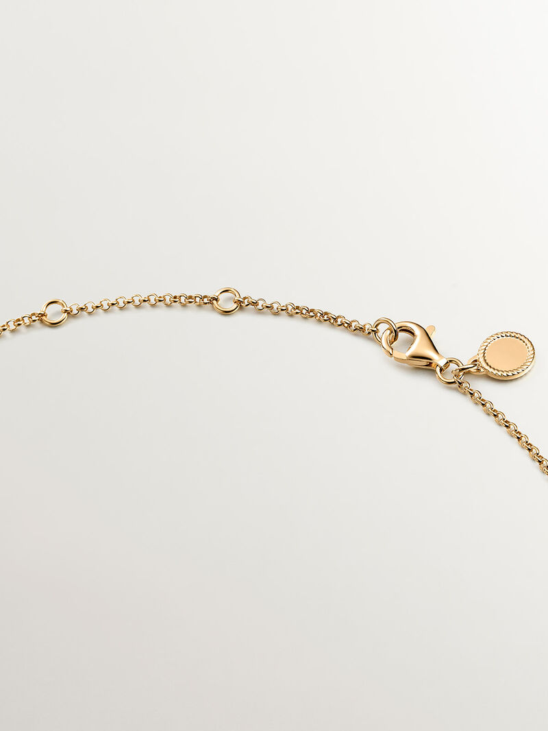 925 silver pendant bathed in 18K yellow gold with star image number 6