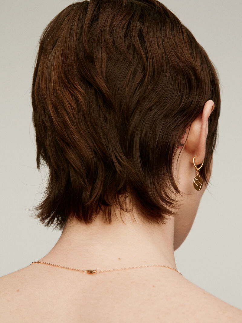 Gemini Charm made of 925 silver, bathed in 18K yellow gold image number 5