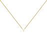 Gold Initial Y necklace, J04382-02-Y