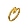 Simple gold plated tubogas snake bracelet , J00614-02-PQ