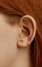 Mini hoop earring diamonds white gold 0.03 ct, J04152-01-H