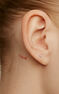 Mini diamond piercing earring 0.014 ct white gold , J04289-01-H-S