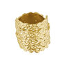 Gold plated wicker ring, J04412-02
