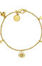 Gold plated multi motifs bracelet, J04947-02