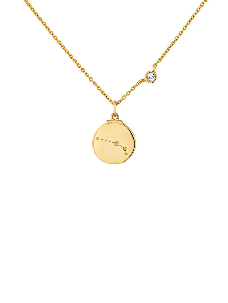 Aries Charm made of 925 silver bathed in 18K yellow gold. image number 7