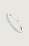 Engagement ring in 18k white gold with 0.25ct diamonds, J03938-01-25