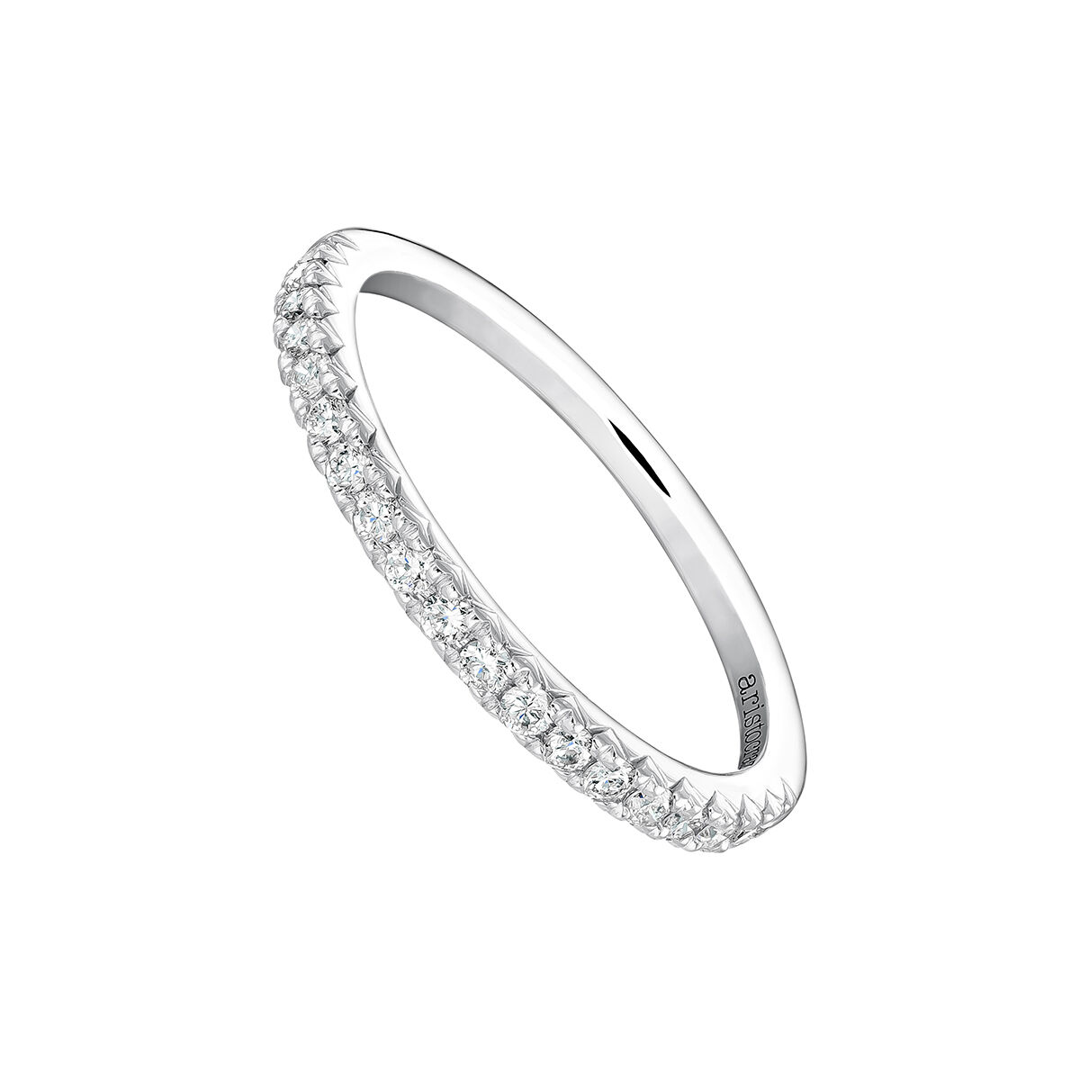 Engagement ring in 18k white gold with 0.25ct diamonds, J03938-01-25, hi-res