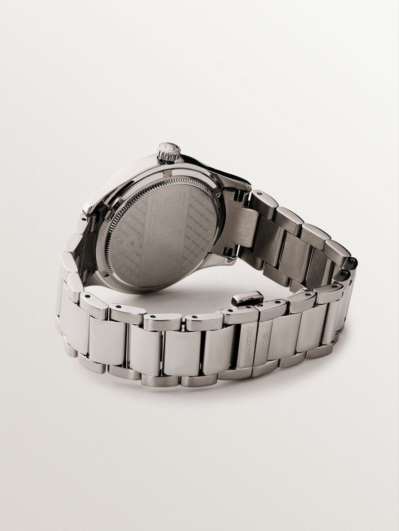 Mitte watch with gray steel strap and blue dial image number 4