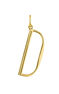 Large gold-plated silver D initial charm  , J04642-02-D