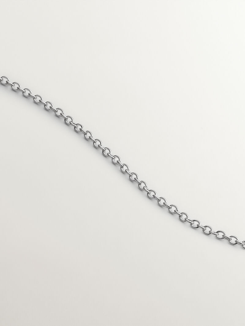 925 Silver pendant with circle of black spinels image number 4