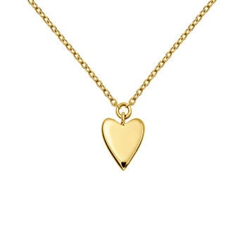 Gold heart necklace , J03864-02, mainproduct