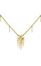 Gold plated fantasy motifs necklace , J04554-02