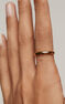 Wedding ring in 18k yellow gold-plated silver with heart on the inside, J05156-02