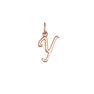 Rose gold-plated silver Y initial charm , J03932-03-Y