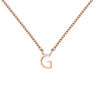 Collar inicial G oro rosa 9 kt , J04382-03-G
