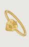 Anillo fantasía plata recubierta oro , J04563-02