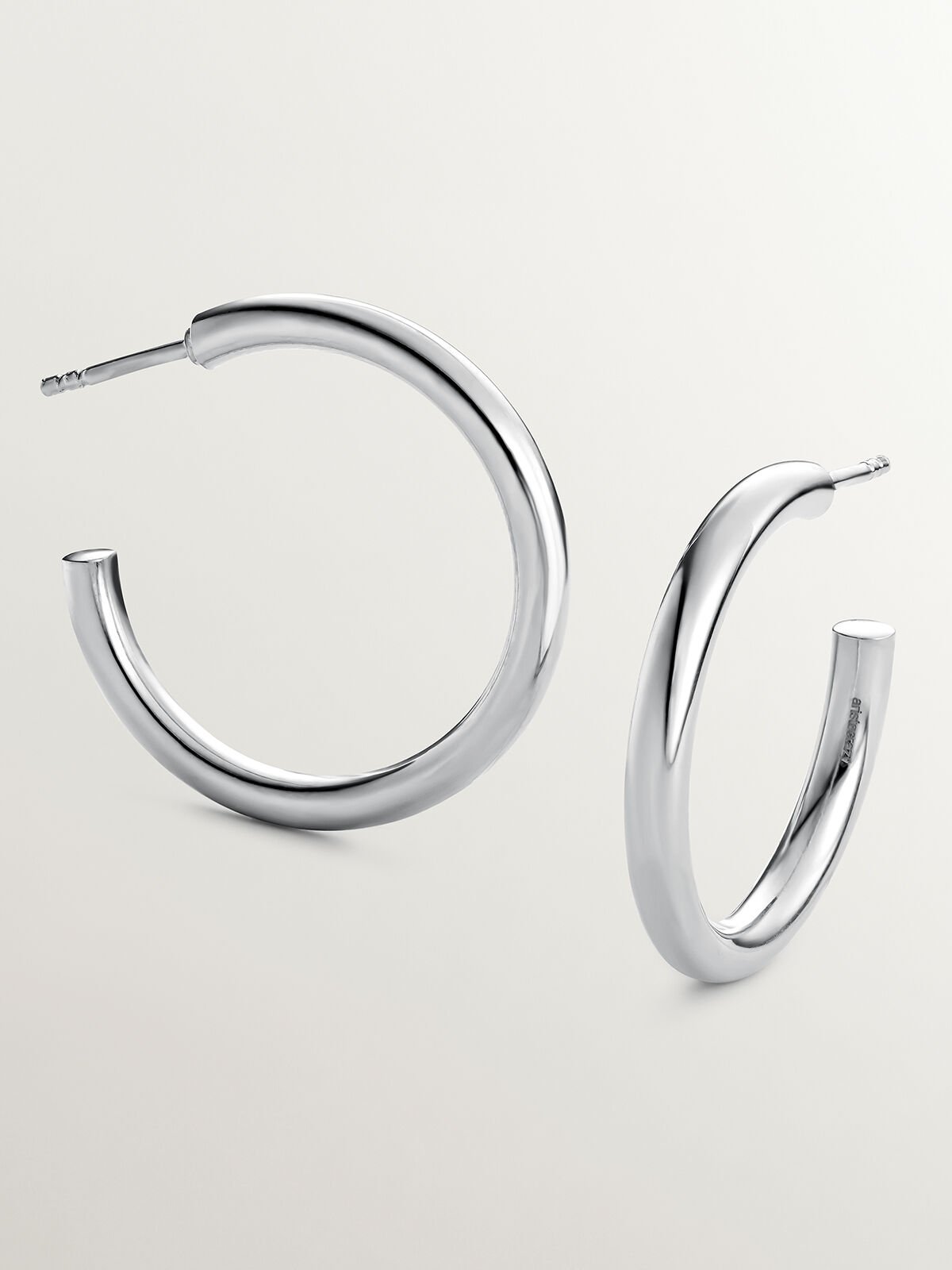 Basic silver deals hoop earrings