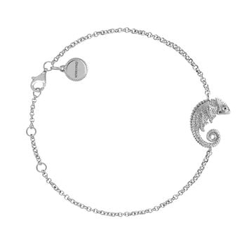 Silver chamaleon design bracelet , J03870-01,hi-res