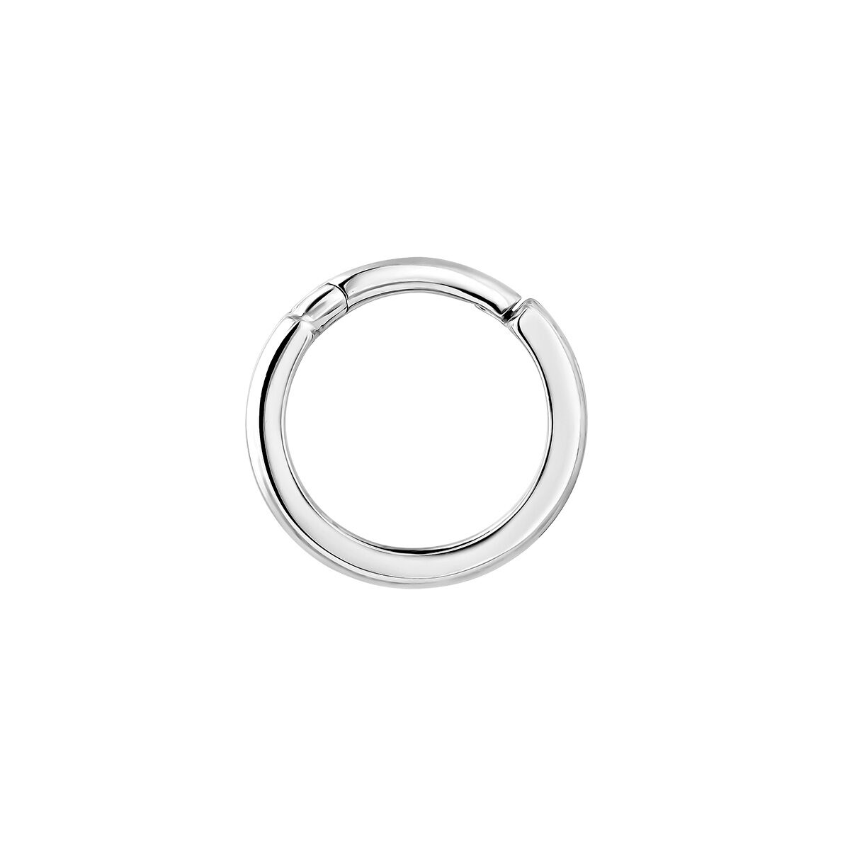 Embossed wide hoop piercing in 9k white gold, J05170-01-H, hi-res