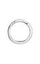 Embossed wide hoop piercing in 9k white gold, J05170-01-H