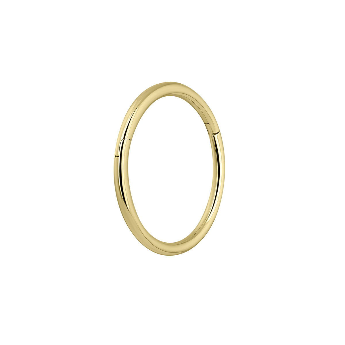 Single 9kt yellow gold small hoop earring, J05128-02-H, hi-res