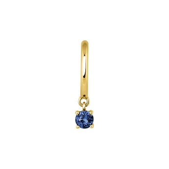 Hoop earring sapphire gold , J04074-02-BS-H, mainproduct