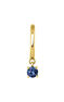 Hoop earring sapphire gold , J04074-02-BS-H