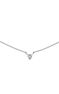 White gold triangles necklace 0.0675 ct , J03922-01