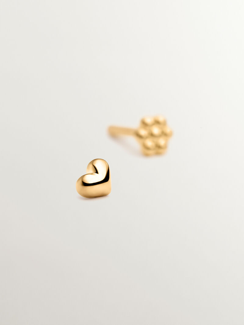 18K Yellow Gold Heart-Shaped Piercing image number 4